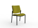 Vision Visitor Chair-Meeting Room Furniture-Splice-No Arms Thanks-Black Powdercoat-Commercial Traders - Office Furniture