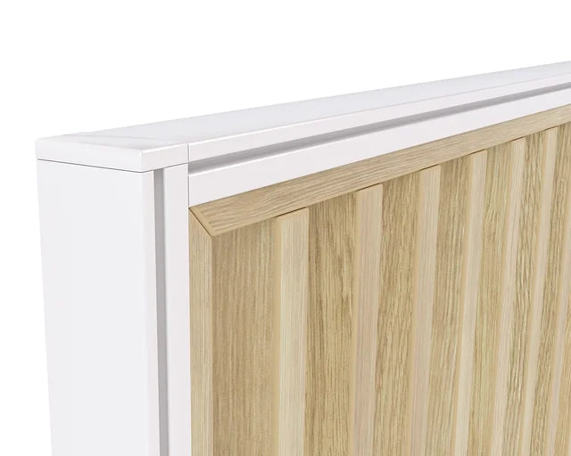Studio Divide - 1500h x 1800w-Office Partitons-White-Atlantic Oak-90 Degree-Commercial Traders - Office Furniture
