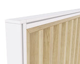 Studio Divide - 1500h x 1800w-Office Partitons-White-Atlantic Oak-90 Degree-Commercial Traders - Office Furniture