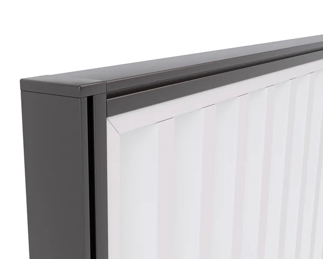 Studio Divide - 1500h x 1800w-Office Partitons-White-Atlantic Oak-90 Degree-Commercial Traders - Office Furniture