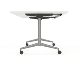 Team Flip Table 1600x800-Meeting Room Furniture-Atlantic Oak-Black-Commercial Traders - Office Furniture