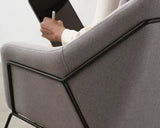 Tetra Reception Chair-Reception Furniture-Grey-Commercial Traders - Office Furniture
