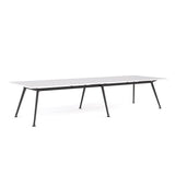 Euro Boardroom Table 3600 x 1200-Meeting Room Furniture-Snowdrift-Black Leg-North Island (Ground Floor)-Commercial Traders - Office Furniture