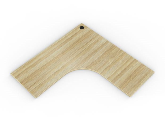 Workstation 1-Piece Worktop Pre-drilled-Desking-White-1500 x 1500-Commercial Traders - Office Furniture