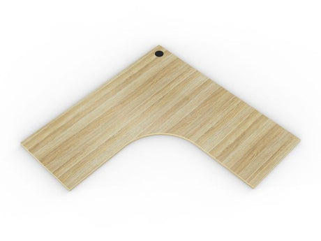 Workstation 1-Piece Worktop Pre-drilled-Desking-White-1500 x 1500-Commercial Traders - Office Furniture