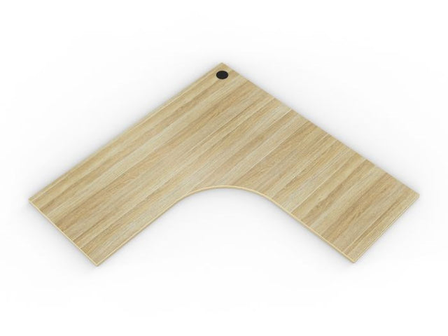 Workstation 1-Piece Worktop Pre-drilled-Desking-White-1500 x 1500-Commercial Traders - Office Furniture