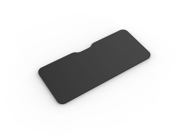 Top Only - Scallop-Desking-Atlantic Oak-1200 x 700-Rectangular-Commercial Traders - Office Furniture