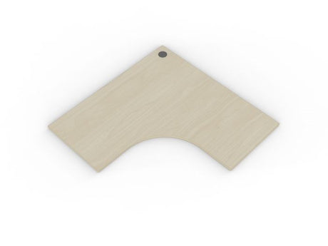 Workstation 1-Piece Worktop Pre-drilled-Desking-White-1500 x 1500-Commercial Traders - Office Furniture