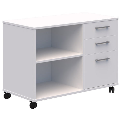 Mascot Mobile Caddy-Storage-Snow Velvet-Right Hand-No Lock Thanks-Commercial Traders - Office Furniture