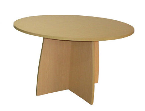 Essentials Meeting Table 1000mm dia Crucifix Base-Meeting Room Furniture-Auckland-Commercial Traders - Office Furniture