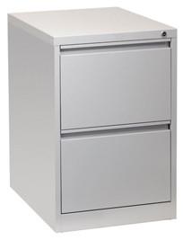 Firstline 2 drawer vertical filing cabinet-Storage-Grey-Commercial Traders - Office Furniture