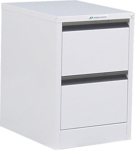 Classic 2 Drawer Filing Cabinet - Quickship-Storage-White Satin-Commercial Traders - Office Furniture