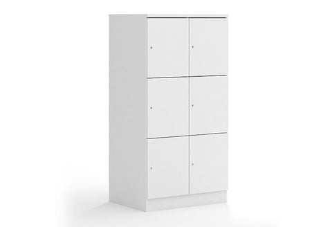 Mascot Lockers (3 x 2)-Storage-Standard Key Lock-Snowdrift-Commercial Traders - Office Furniture