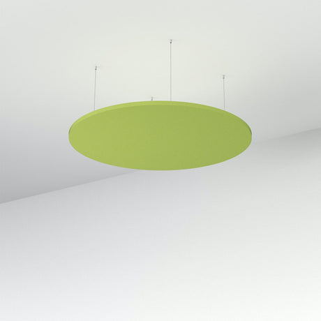 Acoustic Floating Panel Round-Noise Reduction-Apple Green-Commercial Traders - Office Furniture