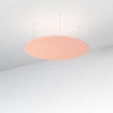 Acoustic Floating Panel Round-Noise Reduction-Blush Pink-Commercial Traders - Office Furniture