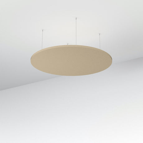 Acoustic Floating Panel Round-Noise Reduction-Dark Camel-Commercial Traders - Office Furniture