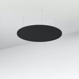 Acoustic Floating Panel Round-Noise Reduction-Dark Grey-Commercial Traders - Office Furniture