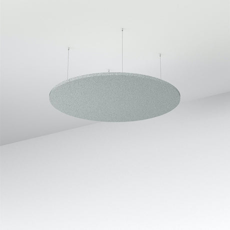 Acoustic Floating Panel Round-Noise Reduction-Dark Silvery Grey-Commercial Traders - Office Furniture