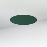 Acoustic Floating Panel Round-Noise Reduction-Forest Green-Commercial Traders - Office Furniture