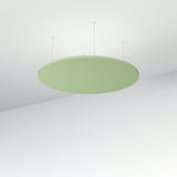 Acoustic Floating Panel Round-Noise Reduction-Leaf Green-Commercial Traders - Office Furniture