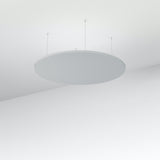 Acoustic Floating Panel Round-Noise Reduction-Light Grey-Commercial Traders - Office Furniture