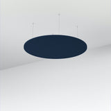 Acoustic Floating Panel Round-Noise Reduction-Navy Peony-Commercial Traders - Office Furniture