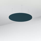 Acoustic Floating Panel Round-Noise Reduction-Pageant Blue-Commercial Traders - Office Furniture