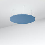 Acoustic Floating Panel Round-Noise Reduction-Sky Blue-Commercial Traders - Office Furniture