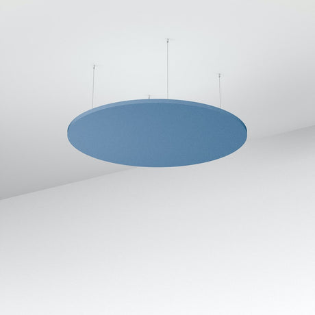 Acoustic Floating Panel Round-Noise Reduction-Sky Blue-Commercial Traders - Office Furniture