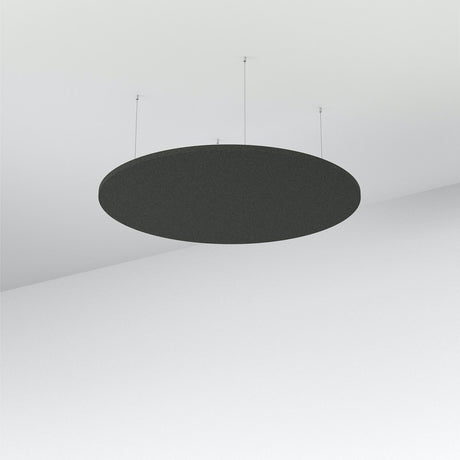 Acoustic Floating Panel Round-Noise Reduction-Sesame Grey-Commercial Traders - Office Furniture