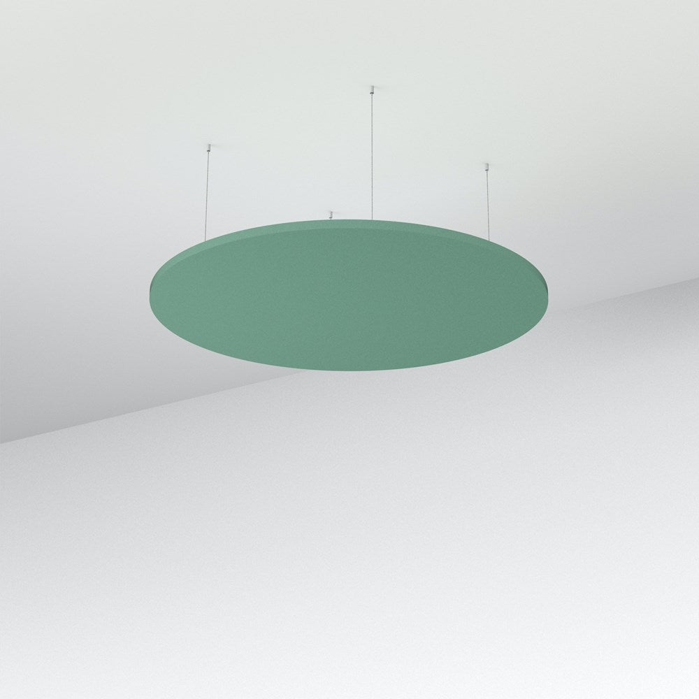 Acoustic Floating Panel Round-Noise Reduction-Turquoise-Commercial Traders - Office Furniture