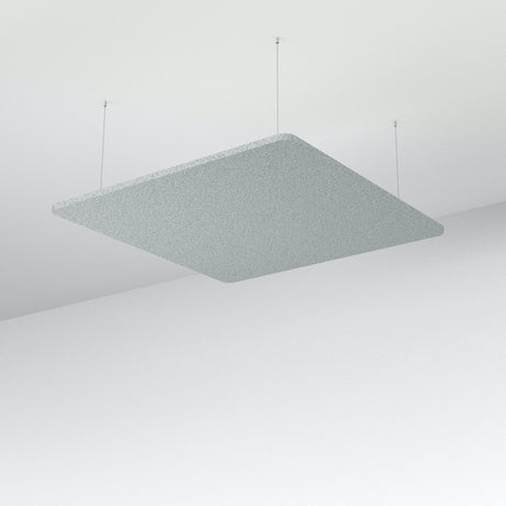 Acoustic Floating Panel Square-Noise Reduction-Dark Silvery Grey-Commercial Traders - Office Furniture