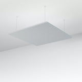 Acoustic Floating Panel Square-Noise Reduction-Light Grey-Commercial Traders - Office Furniture