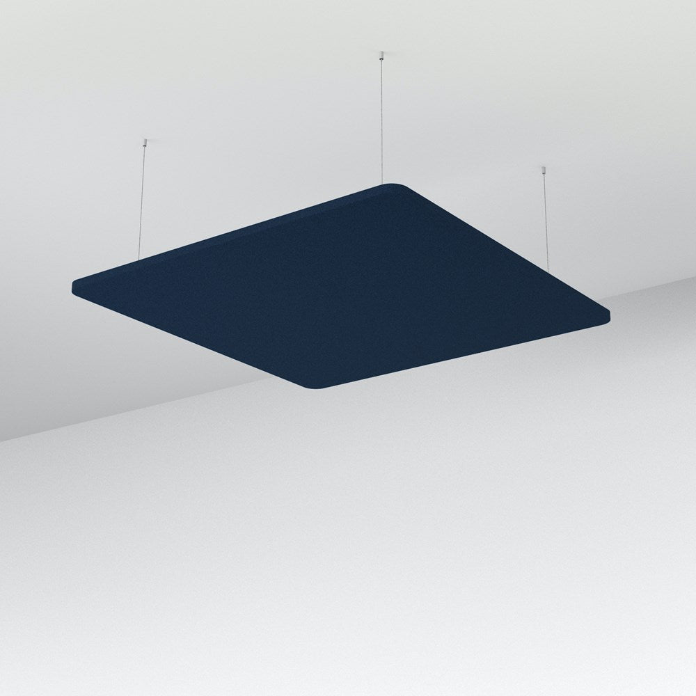 Acoustic Floating Panel Square-Noise Reduction-Navy Peony-Commercial Traders - Office Furniture