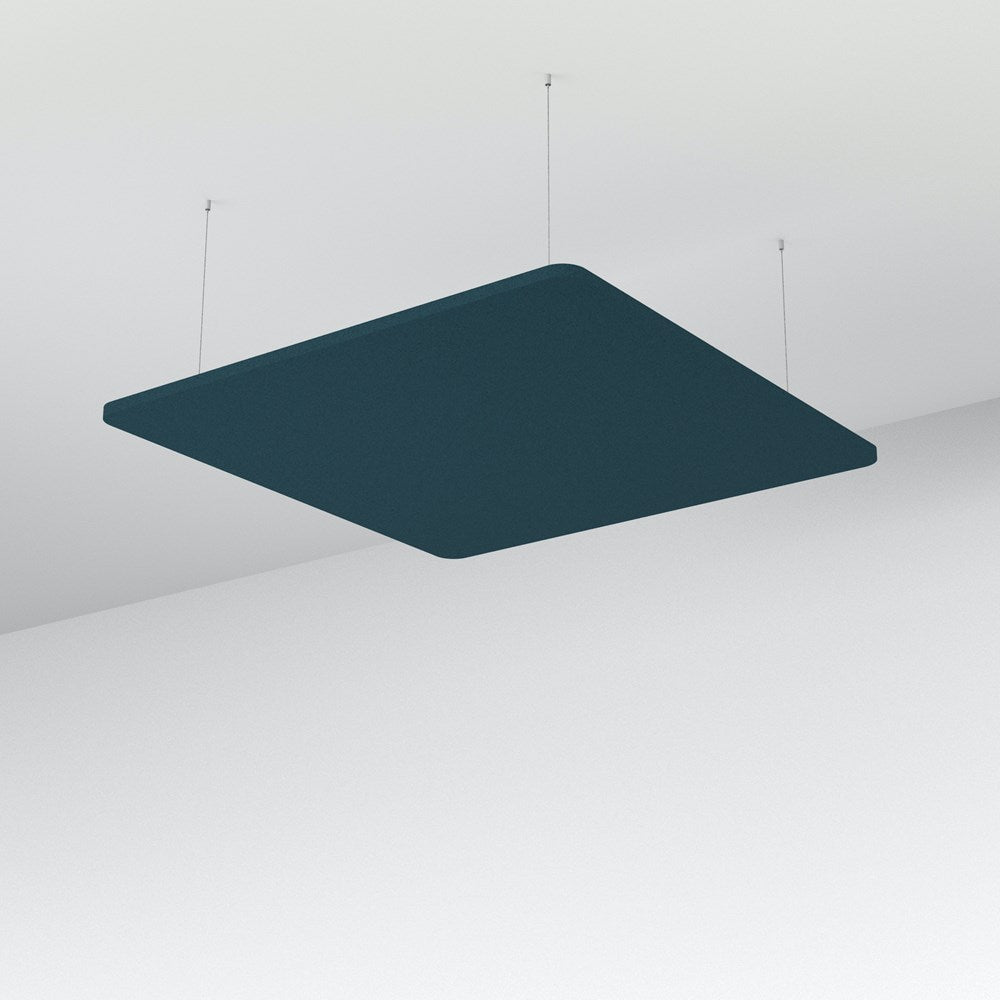 Acoustic Floating Panel Square-Noise Reduction-Pageant Blue-Commercial Traders - Office Furniture