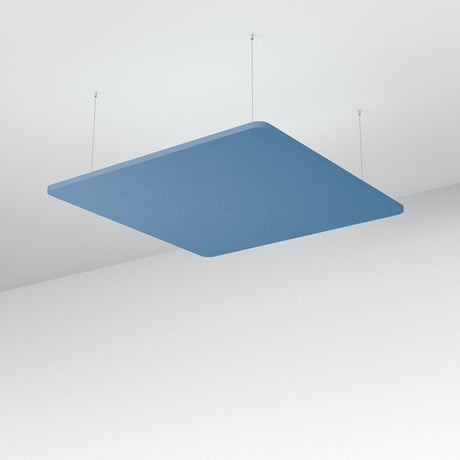 Acoustic Floating Panel Square-Noise Reduction-Sky Blue-Commercial Traders - Office Furniture