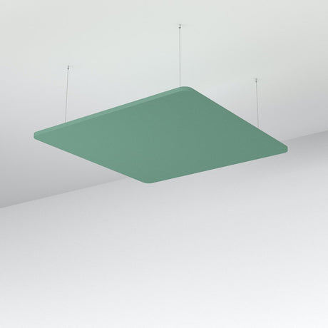 Acoustic Floating Panel Square-Noise Reduction-Turquoise-Commercial Traders - Office Furniture