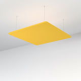 Acoustic Floating Panel Square-Noise Reduction-Yellow-Commercial Traders - Office Furniture