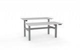 Agile Double Sided 1500 Electric Standing Desk - 2 Column-Desking-White-White-Commercial Traders - Office Furniture