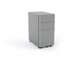 Agile 2 + File Draw Slim Mobile Pedestal-Storage-Black Texture-Commercial Traders - Office Furniture