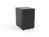 Agile 2 + File Draw Slim Mobile Pedestal-Storage-Black Texture-Commercial Traders - Office Furniture