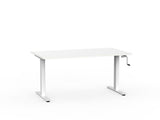 Agile 1500 x 800 Winder Adj Desk-Desking-White-White-Commercial Traders - Office Furniture