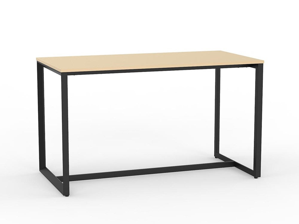 Anvil Bar Leaner 1800 x 900-Meeting Room Furniture-Nordic Maple-Black-Commercial Traders - Office Furniture