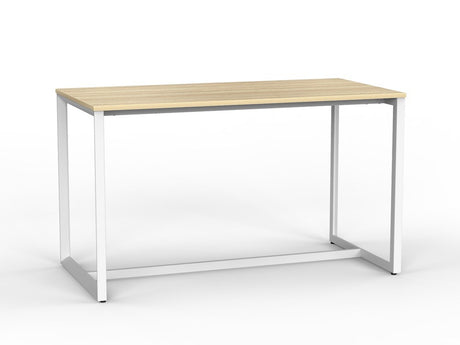 Anvil Bar Leaner 1800 x 900-Meeting Room Furniture-Atlantic Oak-White-Commercial Traders - Office Furniture