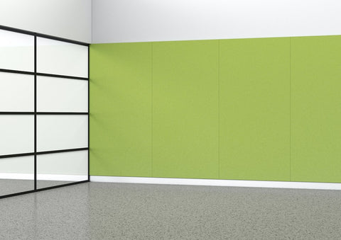 Acoustic Panel - 24mm thick - 1200 x 2400-Noise Reduction-Apple Green-Commercial Traders - Office Furniture