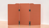 Milford Acoustic Freestanding 3 Partition - 1800h x 1000w -24mm thick-Noise Reduction-Rust-Commercial Traders - Office Furniture