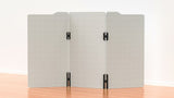 Milford Acoustic Freestanding 3 Partition - 1800h x 1000w -24mm thick-Noise Reduction-White-Commercial Traders - Office Furniture