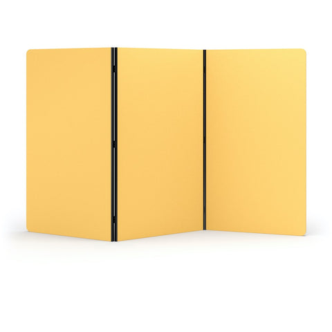 Acoustic Freestanding 3 Partition - 1800h x 1000w -24mm thick-Noise Reduction-Mustard-Commercial Traders - Office Furniture