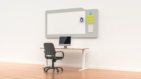 WHITEBOARD MILFORD-Office Partitons-White-1500 wide-Commercial Traders - Office Furniture