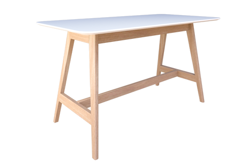 Oslo Bar Leaner - Melteca Top-Meeting Room Furniture-1800 x 900-White-Auckland Delivery-Commercial Traders - Office Furniture